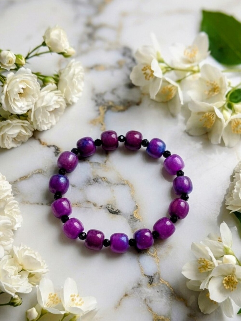 Jade/Blue Sandstone Bracelet
